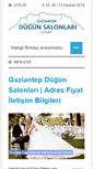 Mobile Screenshot of gaziantepdugunsalonlari.com